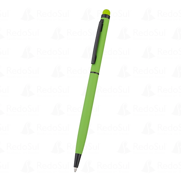 Caneta Metálica Personalizada com Ponta Touch Screen corpo emborrachado Caneta Metálica Personalizada com Ponta Touch Screen corpo emborrachado